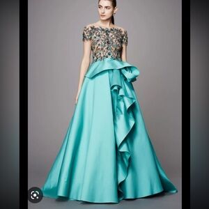 Marchesa Sequin Evening Gown